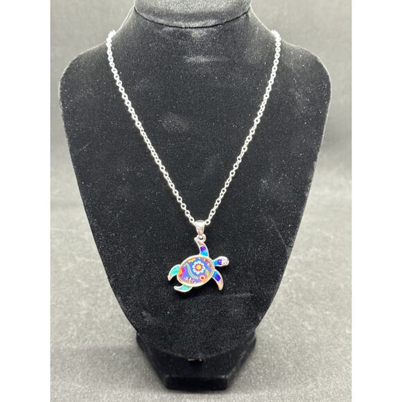 Periwinkle by Barlow jewelry SET - Necklace, Earrings, Anklet - Silver NWT - Picture 4 of 7